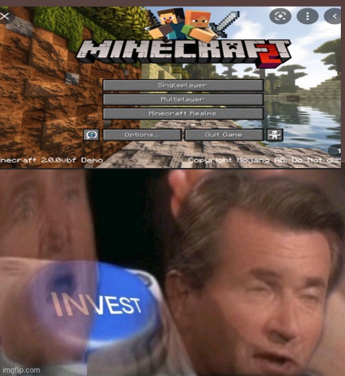 :O no way | image tagged in invest,minecraft,memes,funny,gaming,no way | made w/ Imgflip meme maker