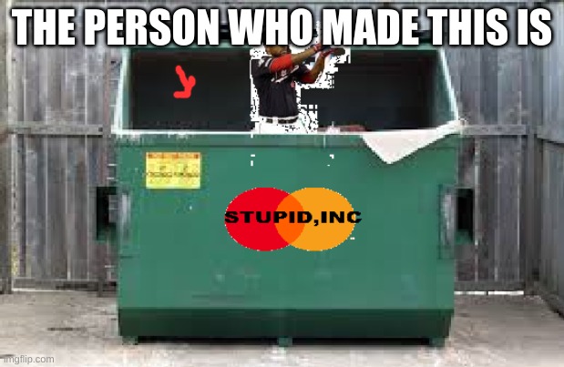stupid washington nationals trash |  THE PERSON WHO MADE THIS IS | image tagged in stupid washington nationals trash | made w/ Imgflip meme maker