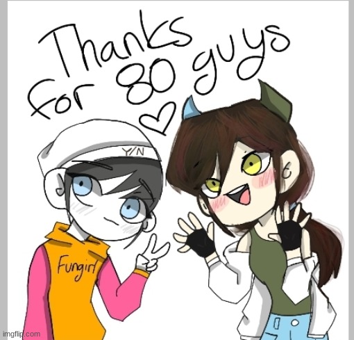 thanks you guys! almost a one year anniversary. ( I think) | image tagged in milestone,thanks,drawing | made w/ Imgflip meme maker