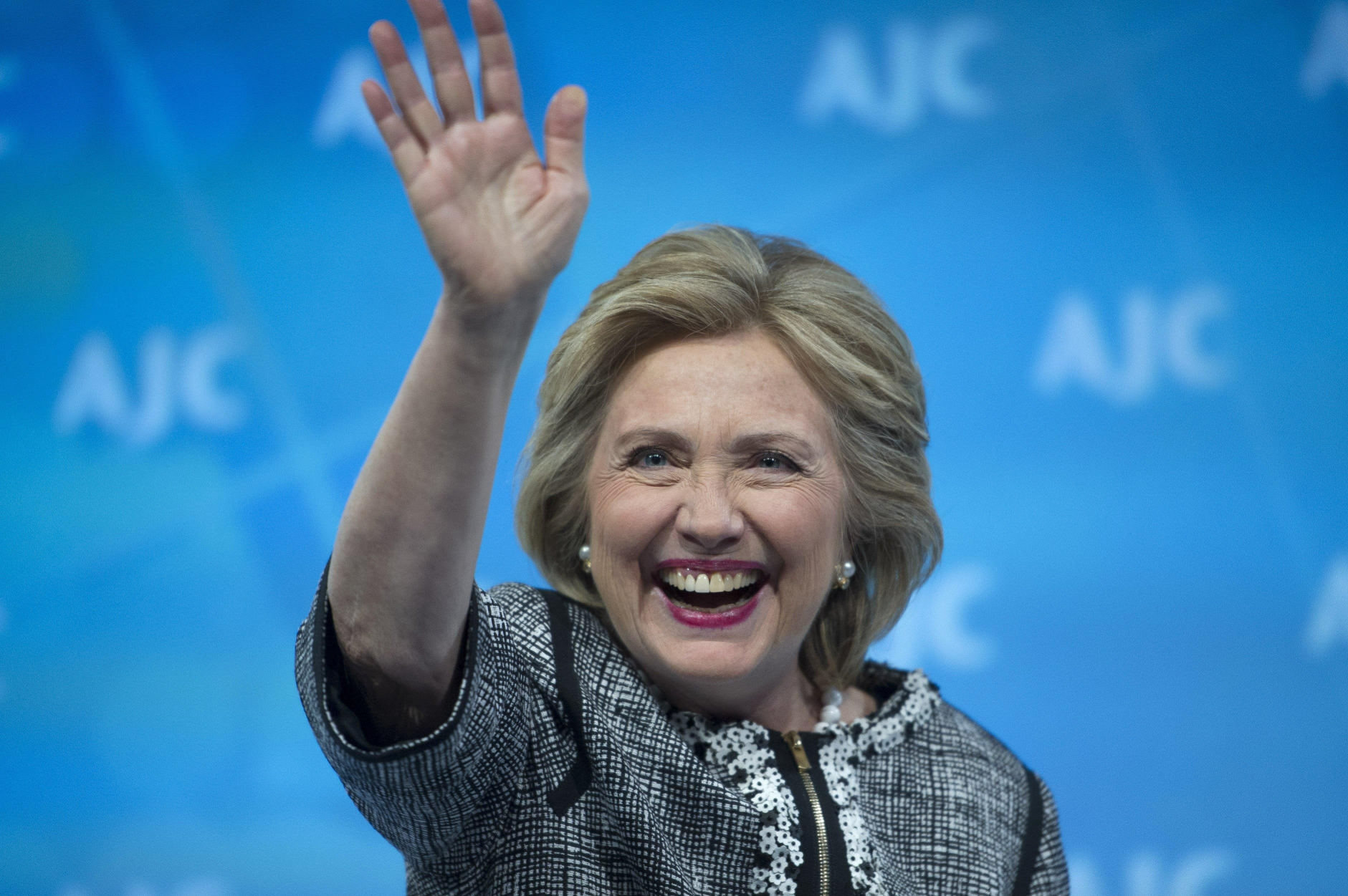 High Quality Hillary Clinton Waving Blank Meme Template