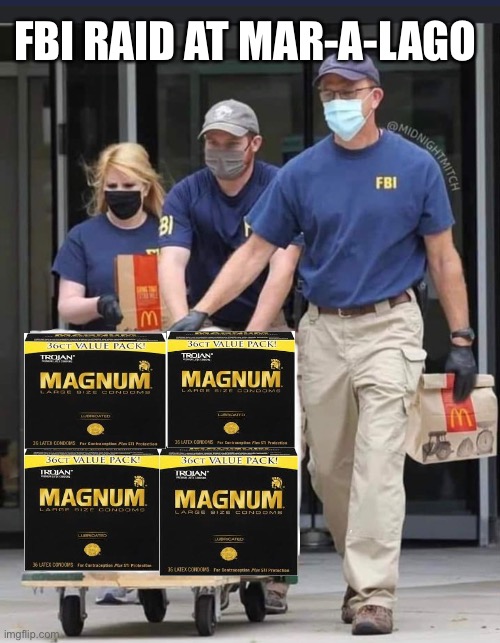 Big Dick Energons | FBI RAID AT MAR-A-LAGO | image tagged in big dick trump,trump,fbi is asshoe | made w/ Imgflip meme maker