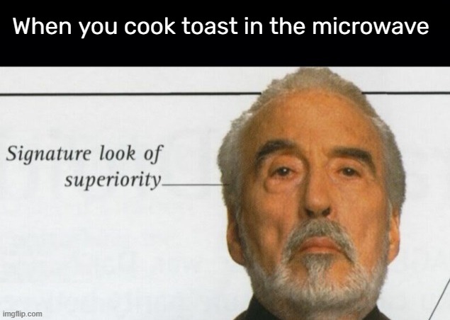 When you cook toast in the microwave | image tagged in memes | made w/ Imgflip meme maker