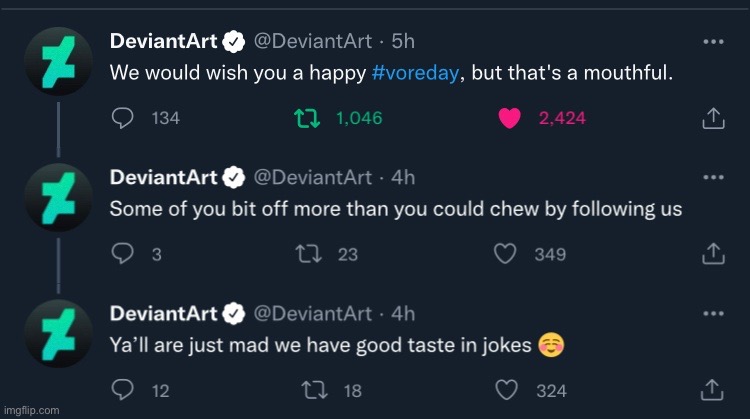 Be greatful of you hate Deviantart, here, an image that make you even hate it | made w/ Imgflip meme maker