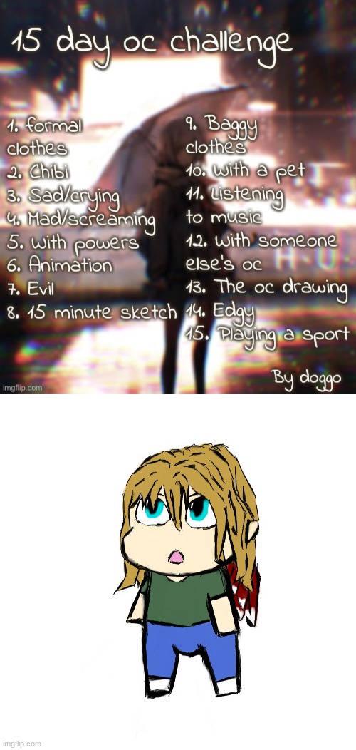 Day 2 [sammy note: kewl] | image tagged in 15 day oc challenge | made w/ Imgflip meme maker