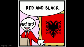 red and black i dress eagle on my chest RED AND BLACK, I DRESS EAGLE ON CHEST, PROUD TO AN ALBANIAN