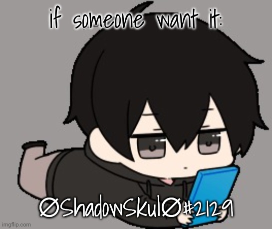 Shadow:bored | if someone want it:; ∅ShadowSkul∅#2129 | image tagged in shadow bored | made w/ Imgflip meme maker