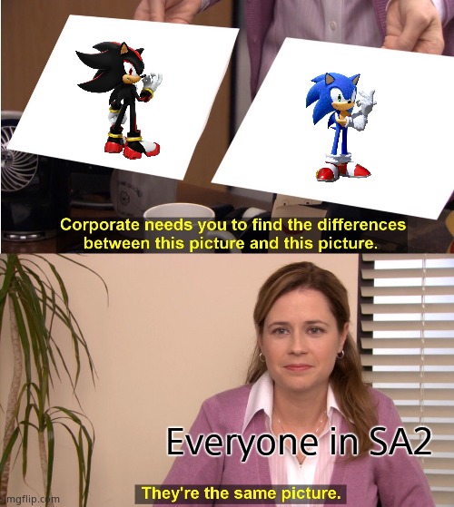 They're The Same Picture | Everyone in SA2 | image tagged in memes,they're the same picture | made w/ Imgflip meme maker