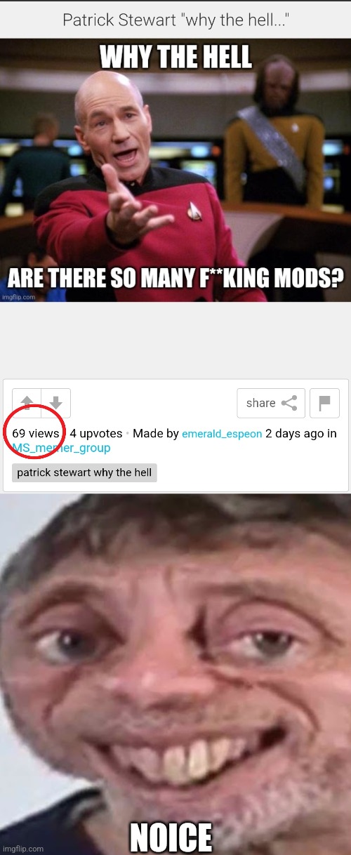 We did it bois. | NOICE | image tagged in noice,69,why are you reading the tags,stop reading these tags,never gonna give you up | made w/ Imgflip meme maker