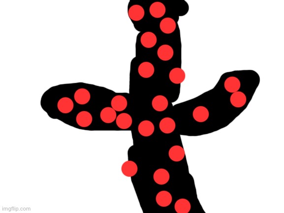 the man with red dots | image tagged in blank white template | made w/ Imgflip meme maker