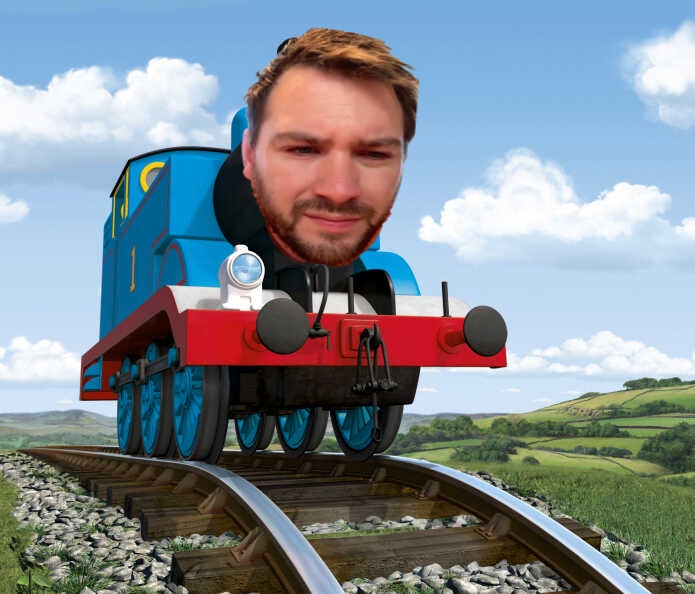Thomas the stank engine Blank Meme Template