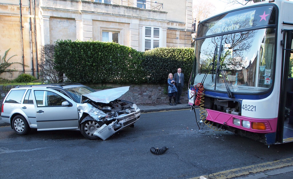 High Quality Bus and car crash Blank Meme Template