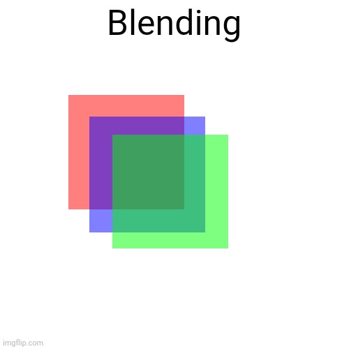 Just some blending. | Blending | image tagged in memes,blank transparent square,colours,blending | made w/ Imgflip meme maker