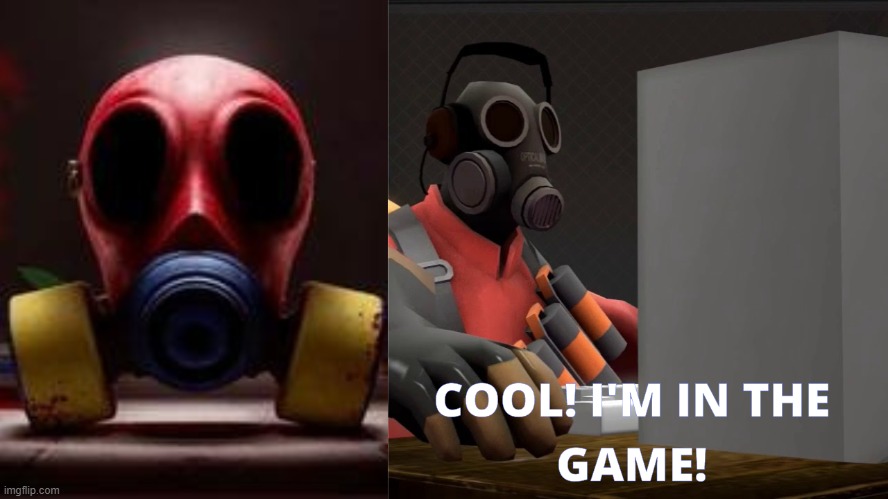 Pyro from Team Fortress 2 is now in Poppy Playtime! | image tagged in tf2 | made w/ Imgflip meme maker