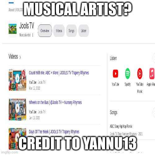 credit to Yannu13 | MUSICAL ARTIST? CREDIT TO YANNU13 | image tagged in hello | made w/ Imgflip meme maker