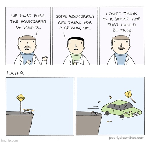 End | image tagged in science,end,car,comics,comic,dc comics | made w/ Imgflip meme maker