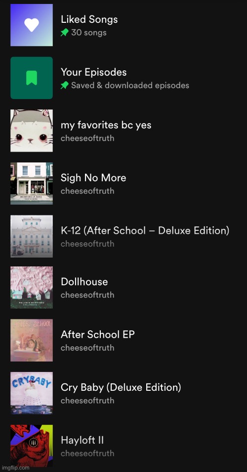 playlist reveal | image tagged in the most boring playlist in the world | made w/ Imgflip meme maker