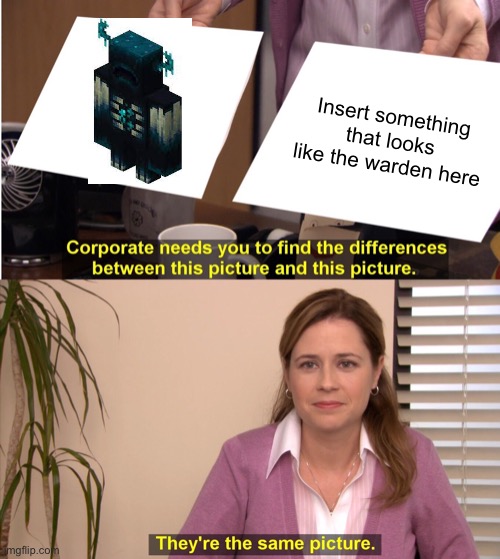 Insert something that looks like the warden here | image tagged in memes,they're the same picture | made w/ Imgflip meme maker