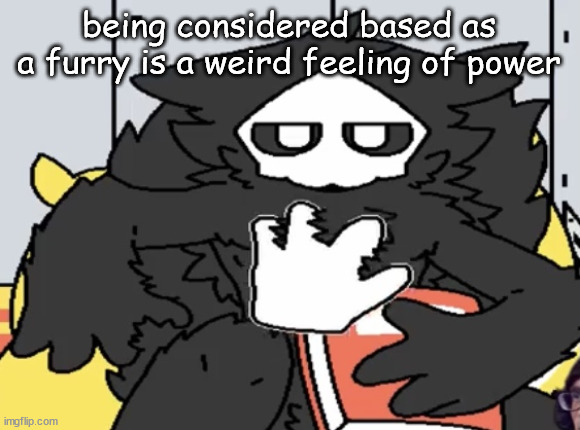 puroe | being considered based as a furry is a weird feeling of power | image tagged in puro judging you | made w/ Imgflip meme maker