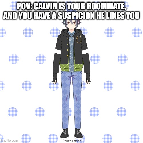 What do you do | POV: CALVIN IS YOUR ROOMMATE, AND YOU HAVE A SUSPICION HE LIKES YOU | image tagged in memes | made w/ Imgflip meme maker