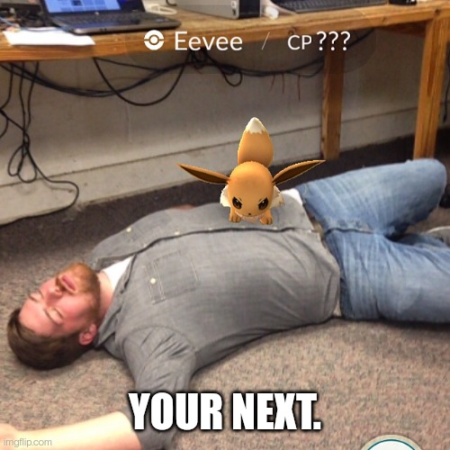 Angry Eevee | YOUR NEXT. | image tagged in angry eevee | made w/ Imgflip meme maker