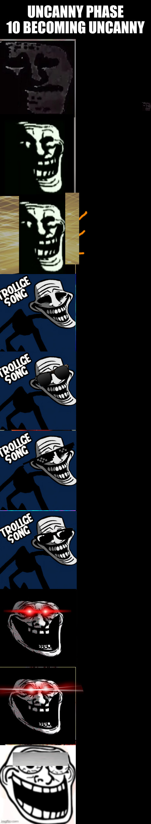 troll face becoming Canny Blank Meme Template