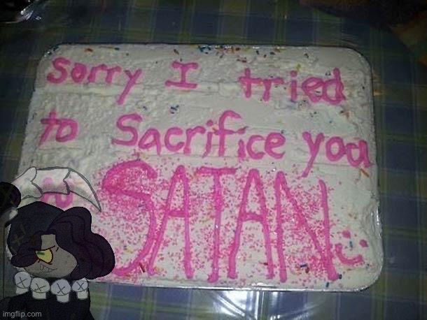 he apologizes  (i drew this for merioux this is Licorice cookie from crk and crob-) | made w/ Imgflip meme maker