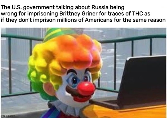 As usual, Russia gets portrayed as the bad guys. The US imprisons people for longer for similar crimes and profits off of it. | image tagged in usa,russia,crime | made w/ Imgflip meme maker