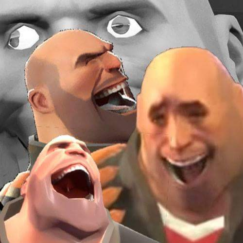 High Quality Heavy laughing Blank Meme Template