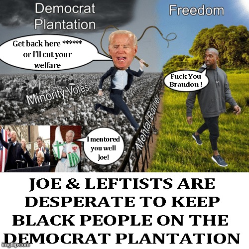 Joe Biden the Master of the Democrat Plantation | image tagged in democrat plantation,you aint black,racist democrats,leftist use blacks | made w/ Imgflip meme maker