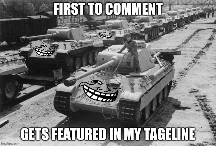 Troll Panther | FIRST TO COMMENT; GETS FEATURED IN MY TAGELINE | image tagged in troll panther | made w/ Imgflip meme maker