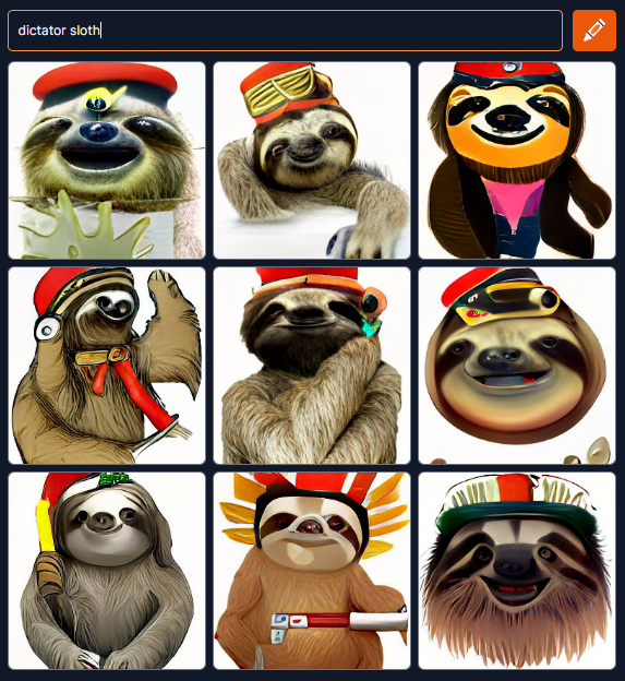 Dictator sloth Blank Meme Template