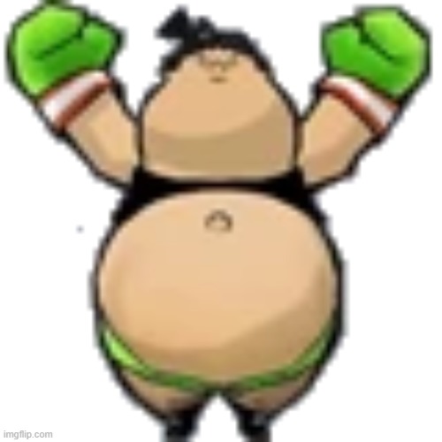 he became big mac | image tagged in captain rainbow,little mac | made w/ Imgflip meme maker