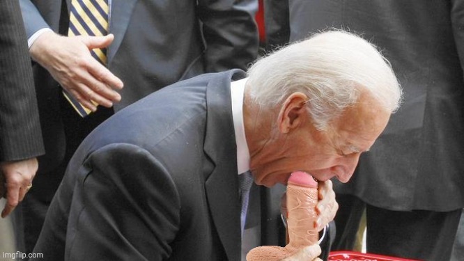 Quick! Nobody tell him! | image tagged in joe biden,eat a snickers,dick jokes | made w/ Imgflip meme maker