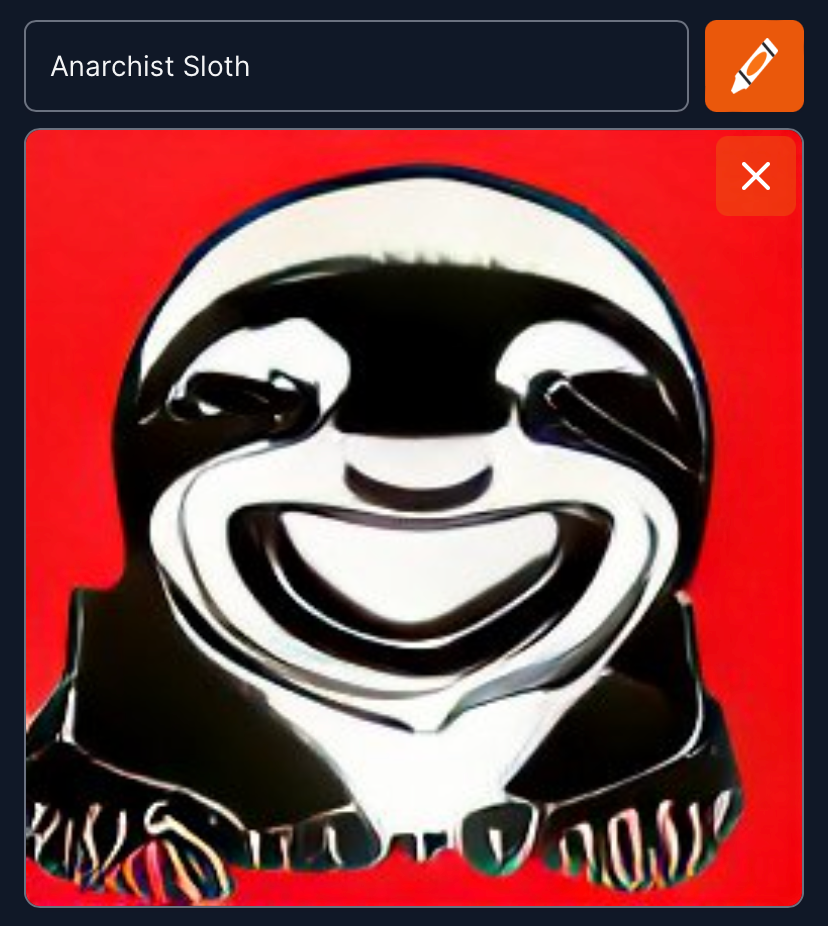 Anarchist sloth Blank Meme Template