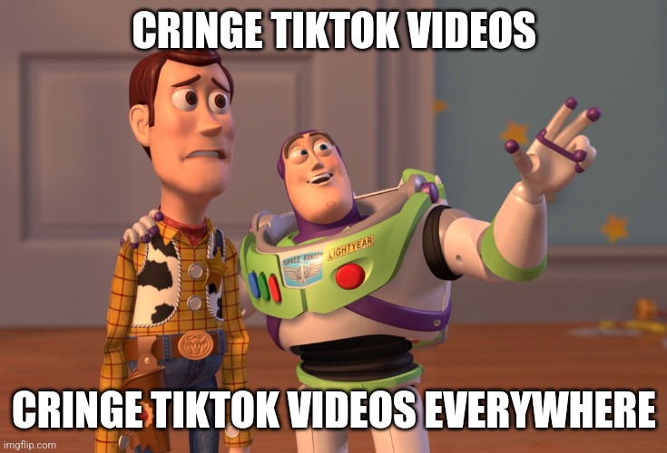 l33t | CRINGE TIKTOK VIDEOS; CRINGE TIKTOK VIDEOS EVERYWHERE | image tagged in memes,x x everywhere | made w/ Imgflip meme maker