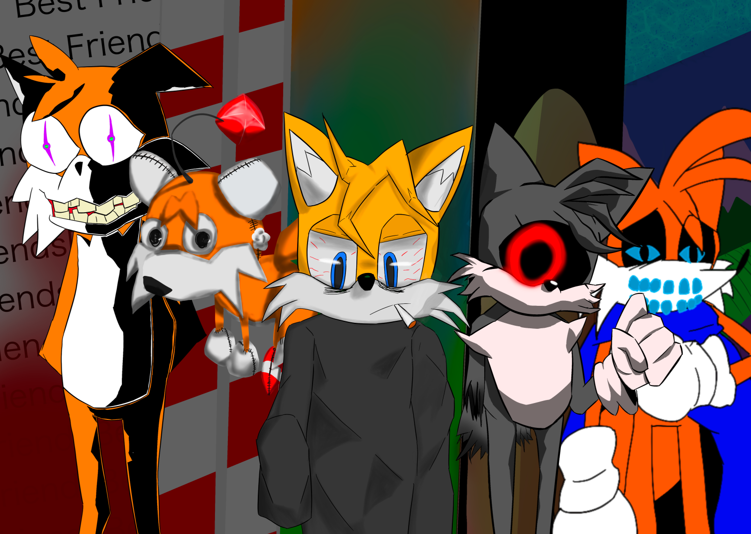 High Quality Tails gang Blank Meme Template