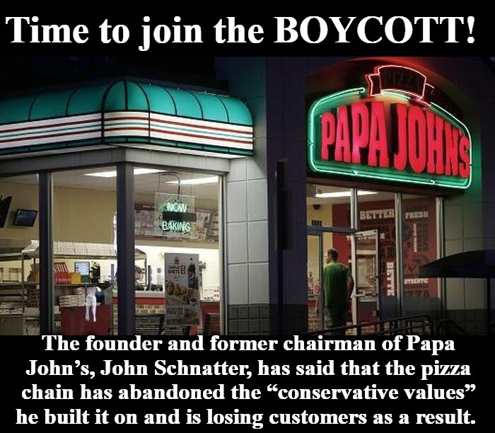 BOYCOTT Papa John's Imgflip