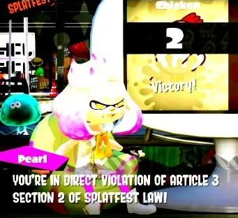High Quality you're in direct violation of splatfest law Blank Meme Template