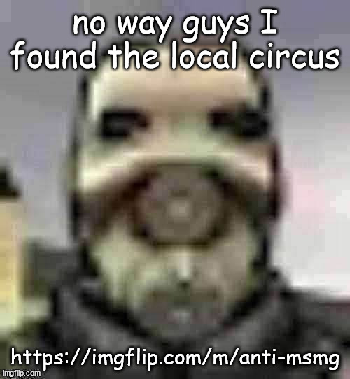 yet another raid? | no way guys I found the local circus; https://imgflip.com/m/anti-msmg | image tagged in peak content | made w/ Imgflip meme maker
