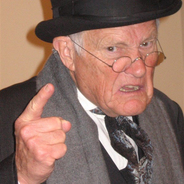 High Quality Angry Old Man Pointing Blank Meme Template