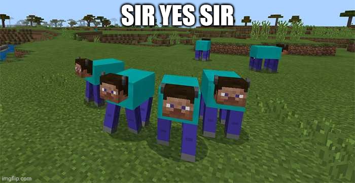 me and the boys | SIR YES SIR | image tagged in me and the boys | made w/ Imgflip meme maker