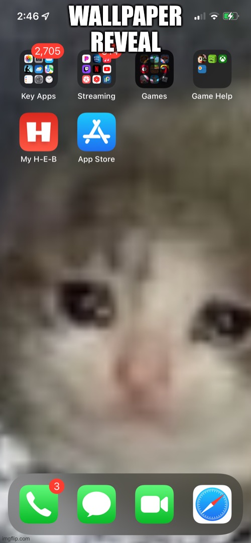 WALLPAPER REVEAL | made w/ Imgflip meme maker