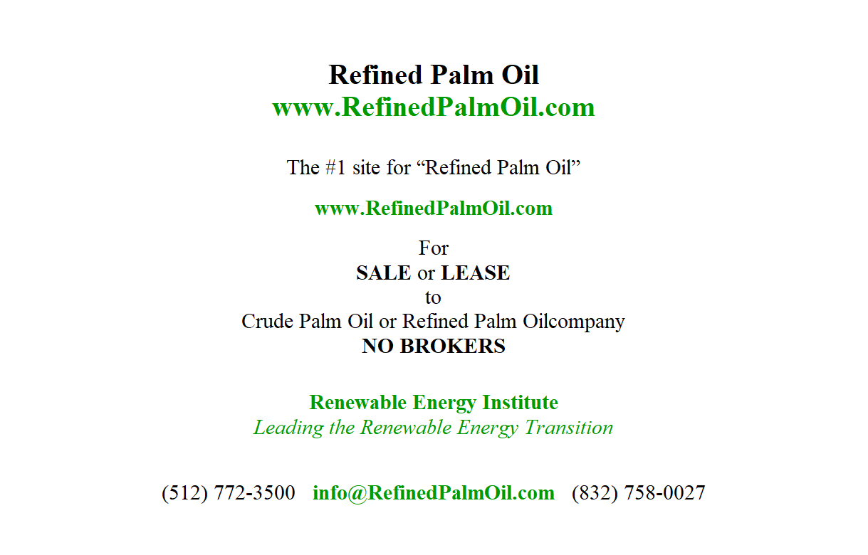 Refined Palm Oil dot-com internet address for SALE or LEASE Blank Meme Template