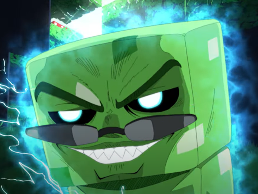 Charged Creeper Jojo Reference Blank Meme Template