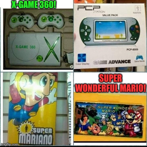 TOTALLY LEGIT! |  X-GAME 360! SUPER WONDERFUL MARIO! | image tagged in video games,fake,super mario,xbox | made w/ Imgflip meme maker