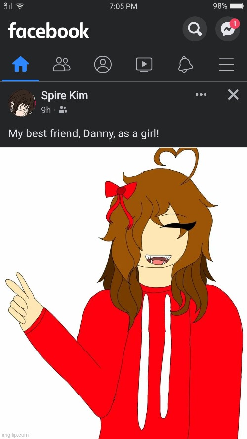 i forgot Spire made a female version of me.. (thanks for reminding me of this veno!) | made w/ Imgflip meme maker