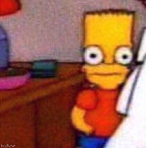 bart simpson shook | image tagged in bart simpson shook | made w/ Imgflip meme maker