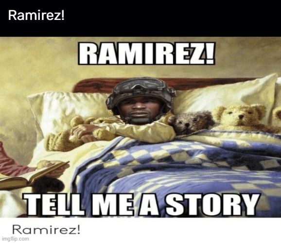 Ramirez! | Ramirez! | image tagged in black background,ramirez | made w/ Imgflip meme maker