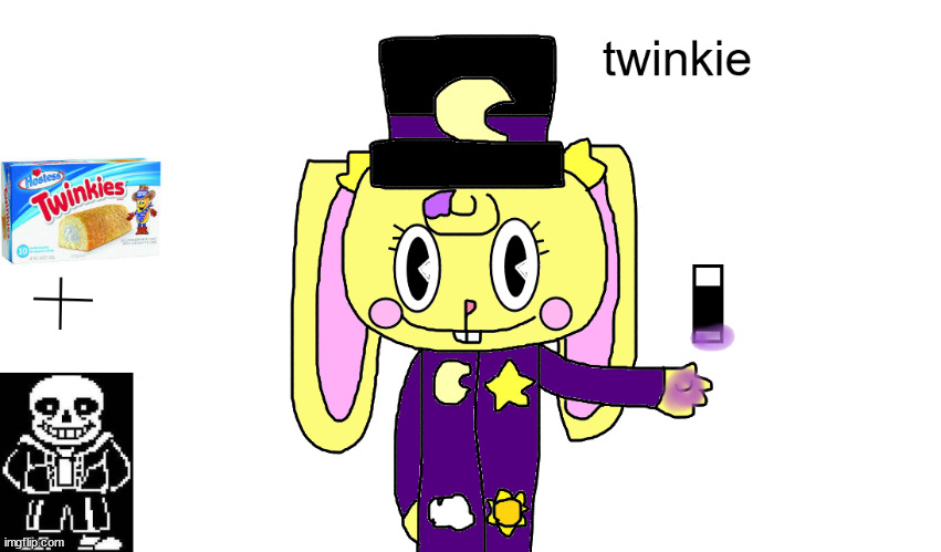 new oc twinkie (put her face on a twinkie) | image tagged in htf,ocs,twinkie | made w/ Imgflip meme maker