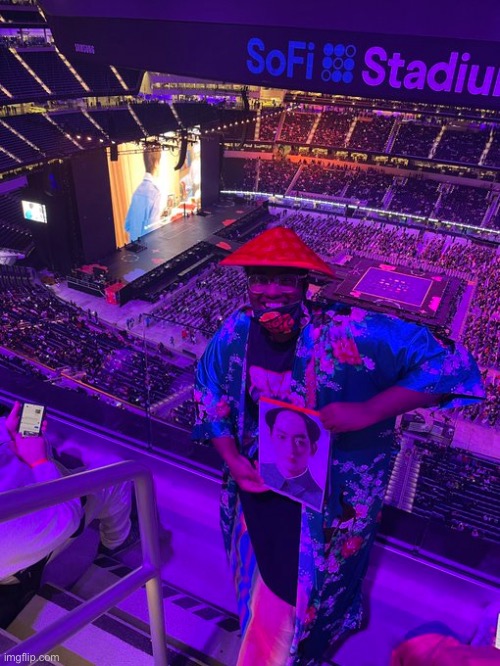 twomad being the sole gigachad at the BTS concert | made w/ Imgflip meme maker